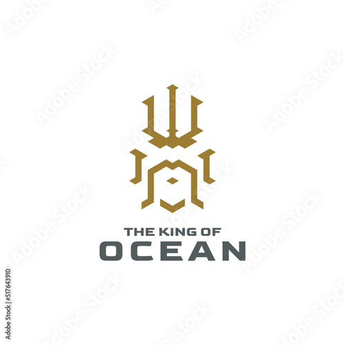 the king of ocean logo design