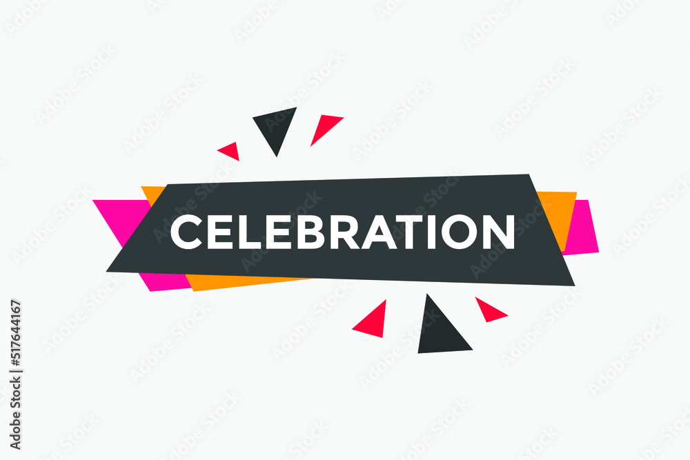 Celebration Colorful web banner. vector illustration. Celebration sign icon.
