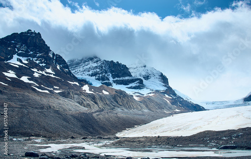 Athabasca Glacier. Columbia Icefield. Icefields Parkway. Canadian Rockies. Jasper National Park, Alberta, Canada