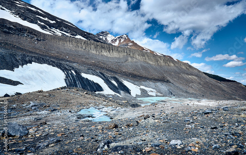 Athabasca Glacier. Columbia Icefield. Icefields Parkway. Canadian Rockies. Jasper National Park, Alberta, Canada