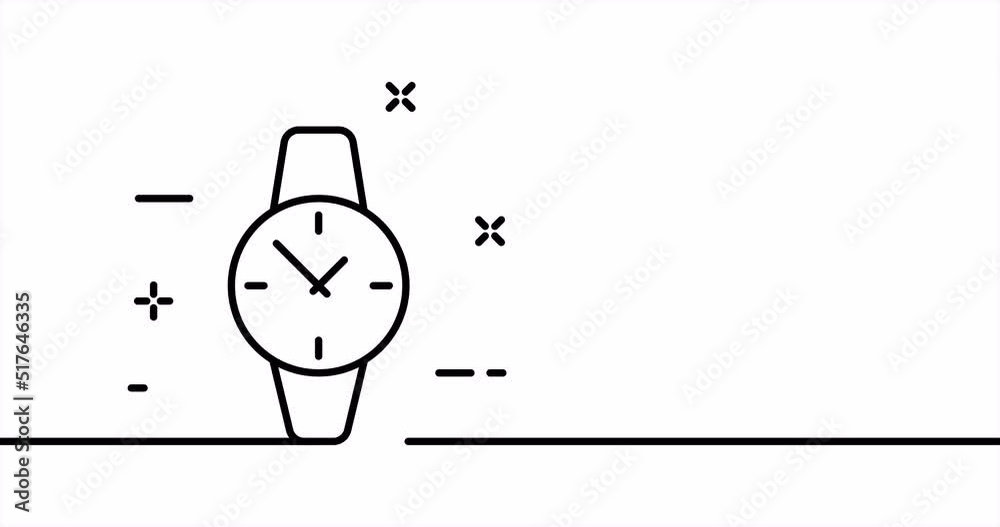 Wrist watch. Schedule, sked, clock, work, table, job, plan, planning