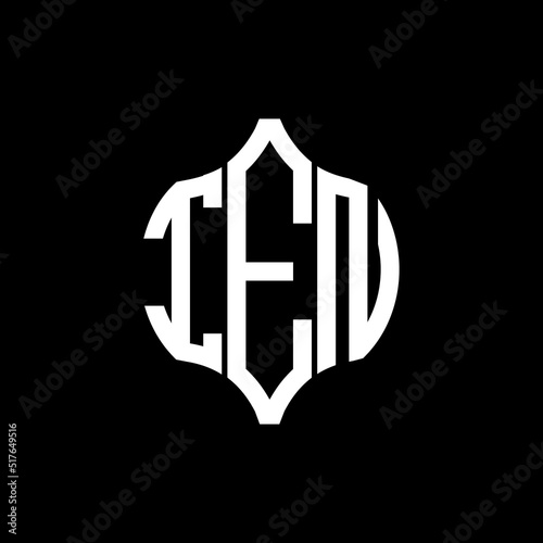 IEN letter logo. IEN best black background vector image. IEN Monogram logo design for entrepreneur and business.
