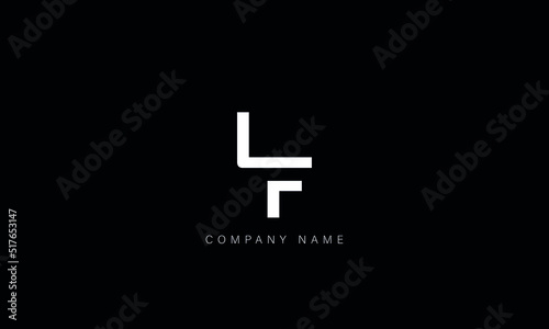 FL, LF Abstract Letters Logo Monogram