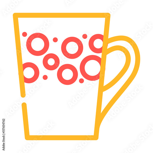 cup for beverage color icon vector. cup for beverage sign. isolated symbol illustration