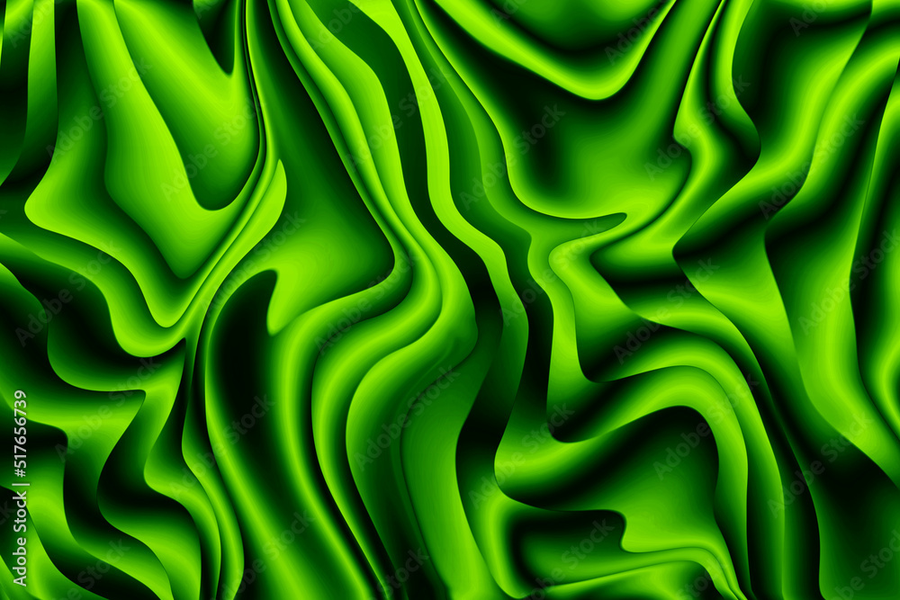Abstract fluid green satin gradient metallic smooth flowing high quality wallpaper Abstract fluid green satin gradient metallic smooth flowing high quality wallpaper