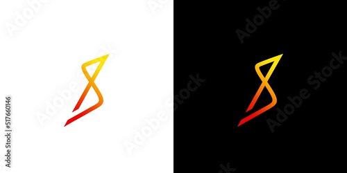 Modern and professional letter S initials infinity logo design