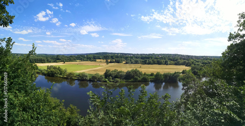 panorama of the valley of the Ruhr in Mülheim photo