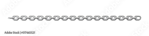 3d render realistic chain in chrome and silver photo