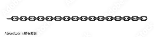 3d render realistic chain in chrome and black
 photo
