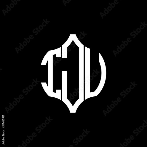 IJV letter logo. IJV best black background vector image. IJV Monogram logo design for entrepreneur and business.
 photo