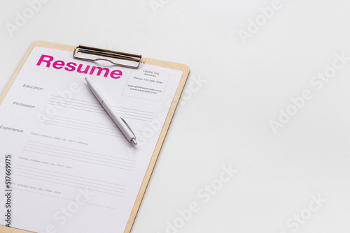 Wallpaper Mural Find new job. Resume application form ready to be reviewed Torontodigital.ca