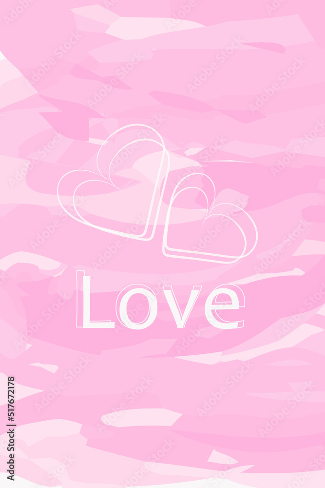 pink background with hearts pink background with hearts