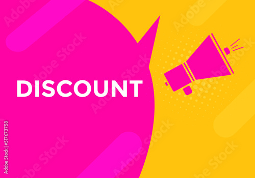 discount text symbol. discount text web template Vector Illustration. 