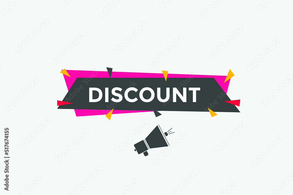 discount text symbol. discount text web template Vector Illustration. 
