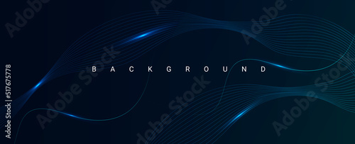 abstract stylish blue wave design background