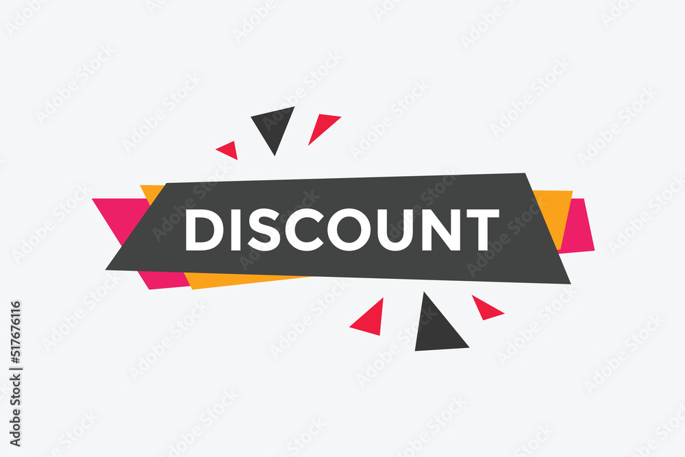 discount Colorful web banner. vector illustration. discount sign icon.
