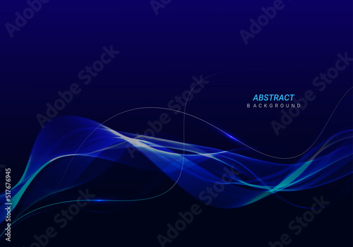 Abstract geometry stylish glossy flowig line futuristic pattern design background