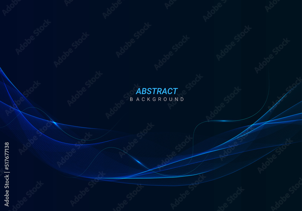 Abstract geometry stylish glossy flowig line futuristic pattern design background