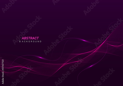 Abstract geometry stylish glossy flowig line futuristic pattern design background photo