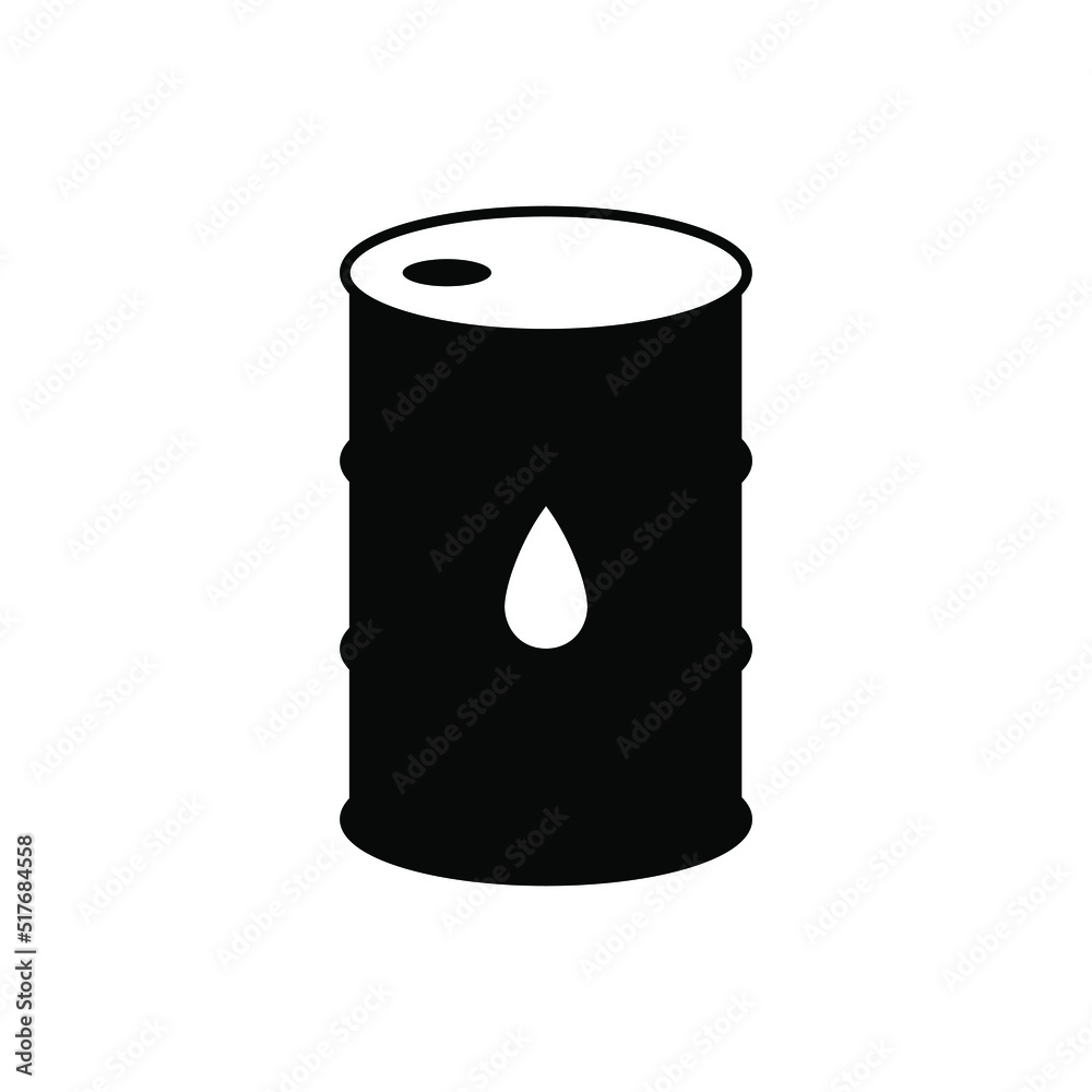 Oil drum container, barrel icon for apps and websites. Vector icon isolated on white background. Oil drum container, barrel icon for apps and websites. Vector icon isolated on white background.