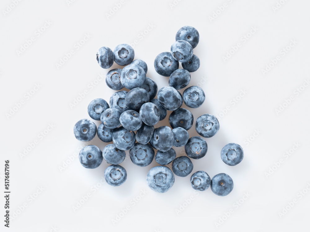Blueberries isolated on white Blueberries isolated on white