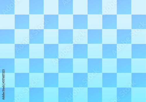 チェック ドット 和風 背景青 爽やか 夏 水色 四角 和柄 素材 グラデーション ベクターイラスト