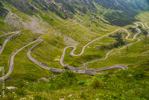 A view of the highway in the Transfegeras Mountains photo