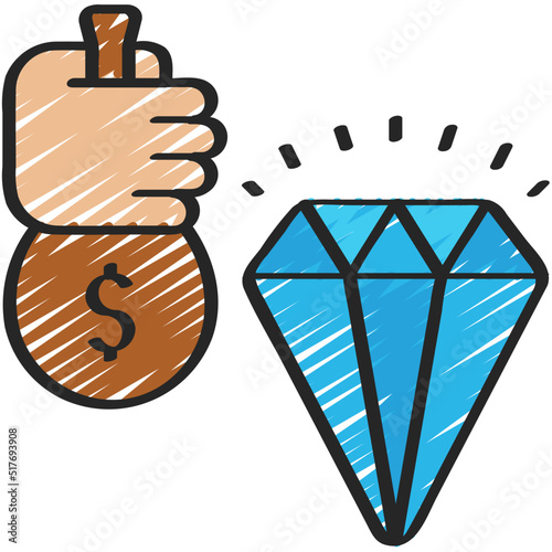 Diamond Investment Icon