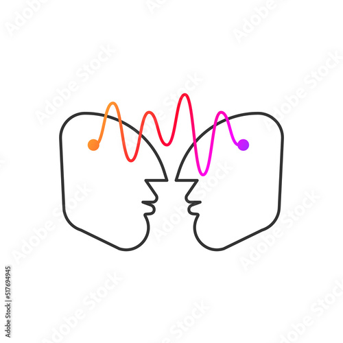 Empathy logo, coach icon, two male profiles