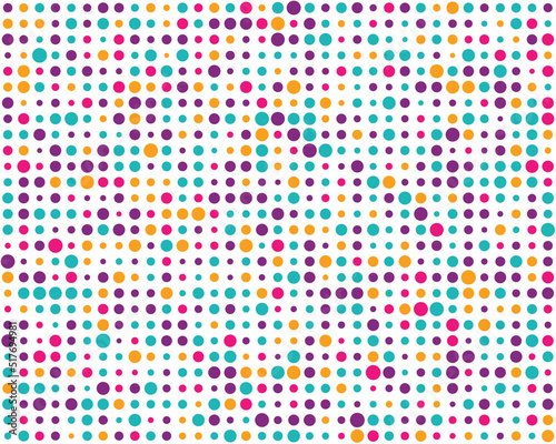 Pattern with colorful circles, seamless background, creative design templates