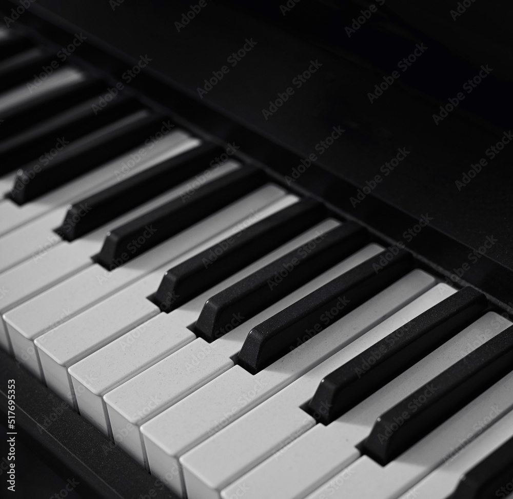 Abstract Closeup Shot Of Piano Keyboard Abstract Closeup Shot Of Piano Keyboard