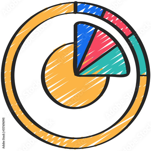 Double Pie Chart Icon