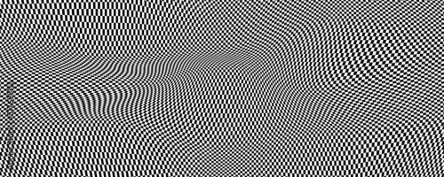 Distorted pattern, check background