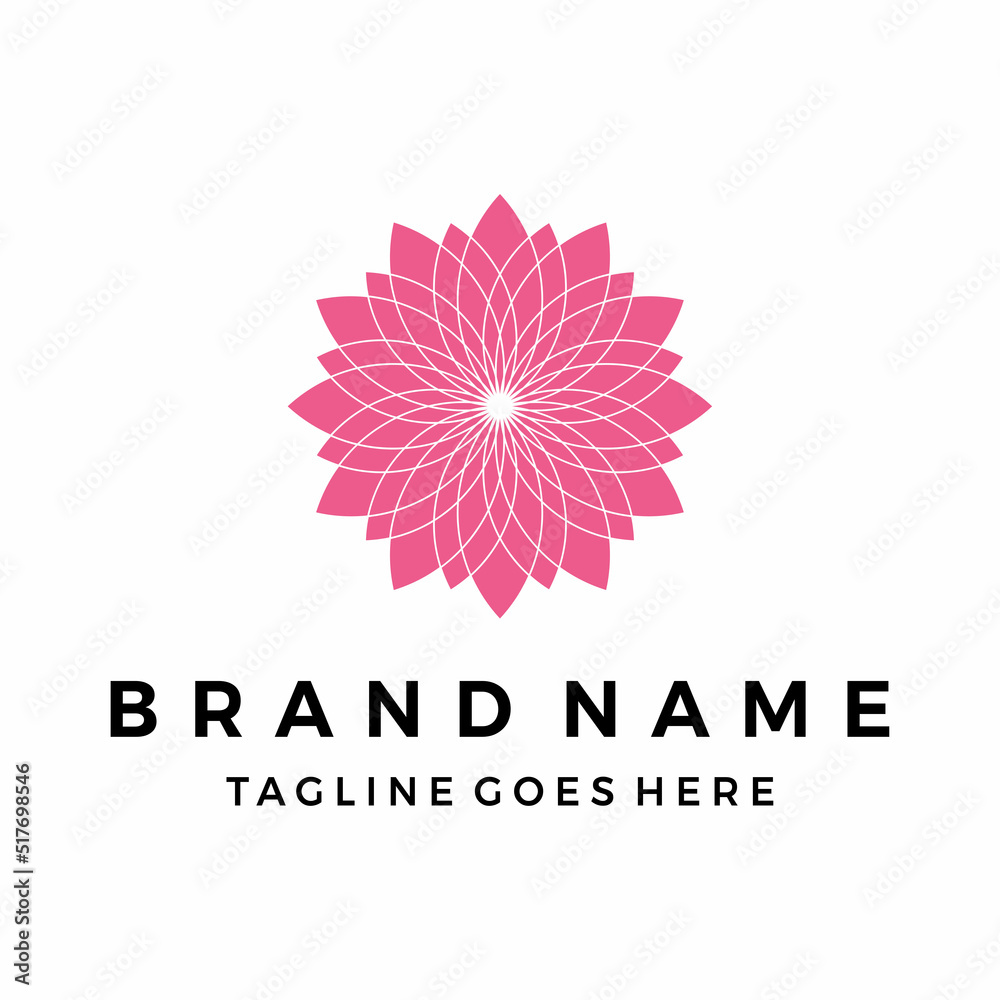 Luxury flower lotus logo beauty spa design vector Luxury flower lotus logo beauty spa design vector