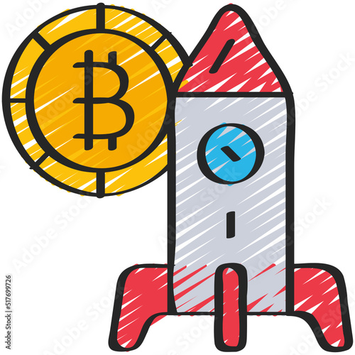Bitcoin Startup Icon