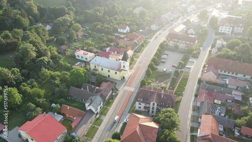 aerial view of the village