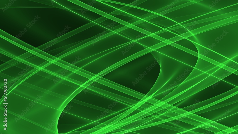 Hintergrund abstrakt 8K grün hellgrün, dunkelgrün, schwarz, weiß, Wellen Linien Kurven Verlauf - obrazy, fototapety, plakaty 
