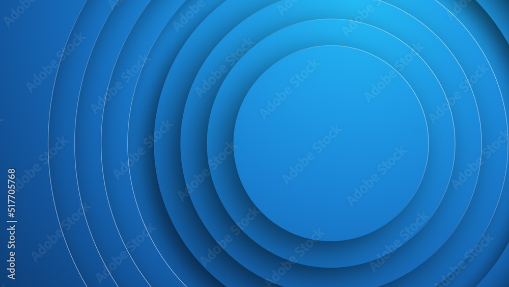 Abstract blue 3d circle with shadow shape layer background seamless loop Abstract blue 3d circle with shadow shape layer background seamless loop