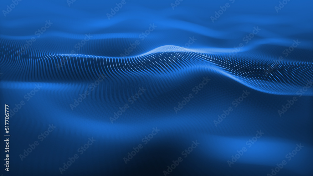 Particles blue wave Cyber technology background loop. Abstract seamless animation of mesh glowing dots digital luxurious wave particles flows background, Motion of digital data flow. Particles blue wave Cyber technology background loop. Abstract seamless animation of mesh glowing dots digital luxurious wave particles flows background, Motion of digital data flow.
