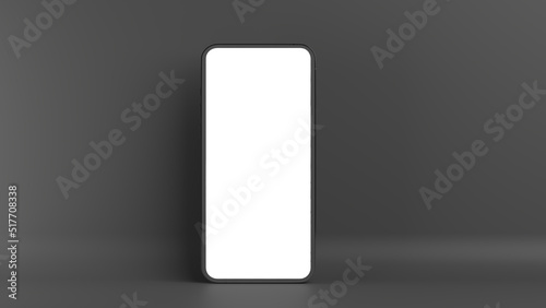 smartphone front view mockup display