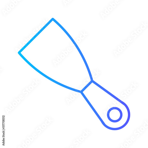 putty knife gradient icon