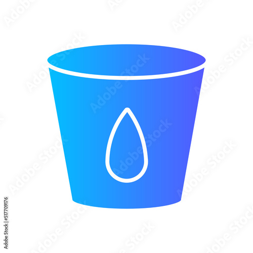 bucket gradient icon