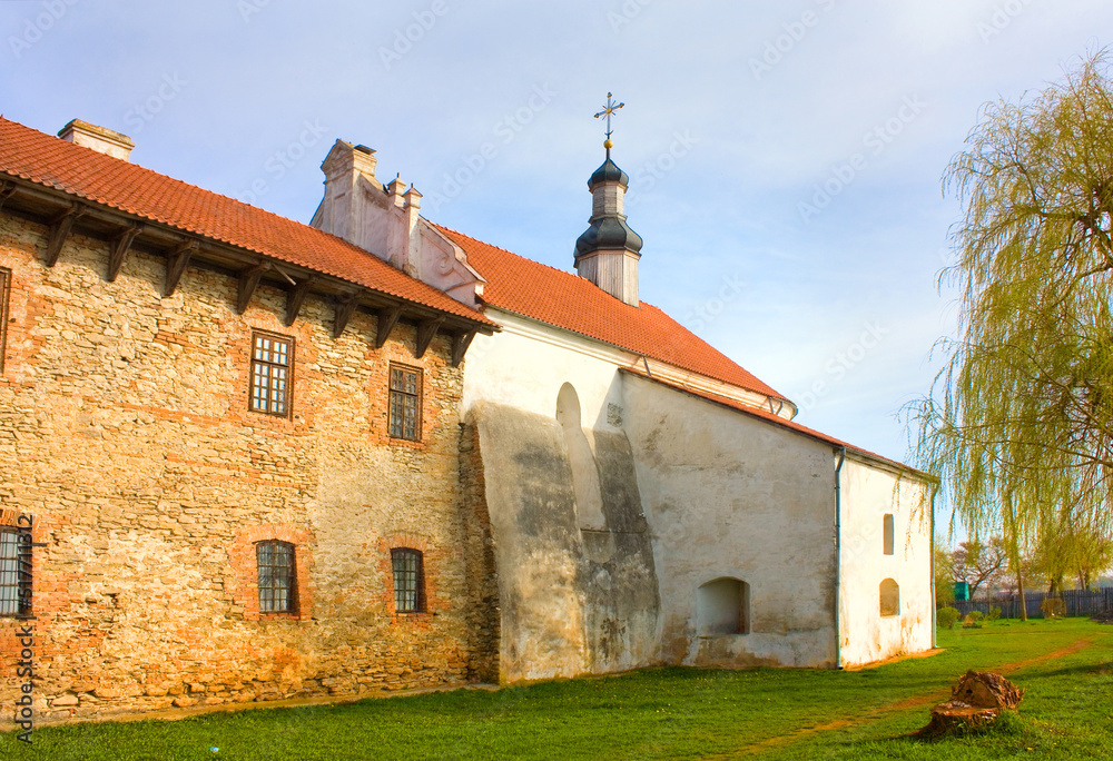 Castle church (XVI century) in Castle of Princes Ostrozkikh in Starokostyantyniv, Ukraine