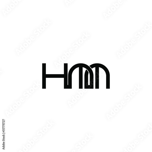 hmm letter original monogram logo design
