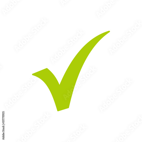 checkmark green icon symbol vector illustration	