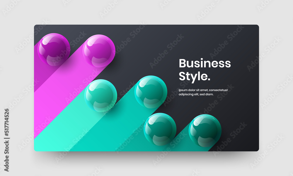 Minimalistic placard vector design illustration. Creative 3D balls pamphlet template. Minimalistic placard vector design illustration. Creative 3D balls pamphlet template.
