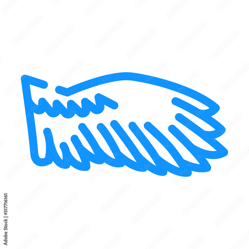 Fototapeta premium birds wing color icon vector. birds wing sign. isolated symbol illustration