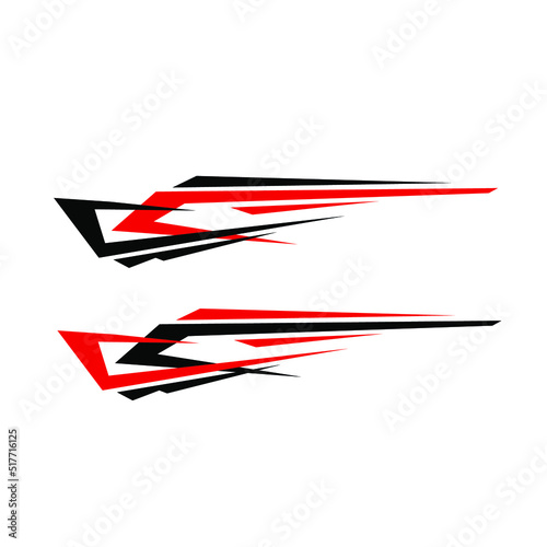car body wrapping sticker design vector. car branding sticker
