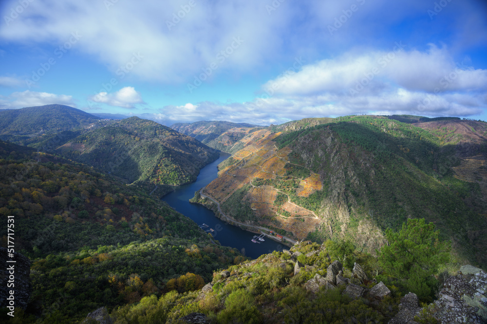 View of the heart of the Ribeira Sacra from the Matacas viewpoint