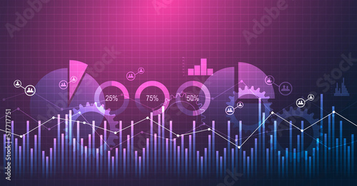 grafico economia, istogrammi, statistiche	
